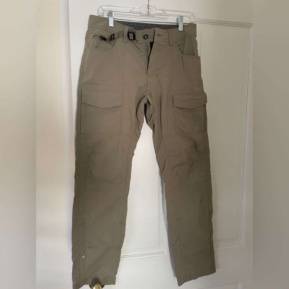 Men's Tan Prana Hiking Pants